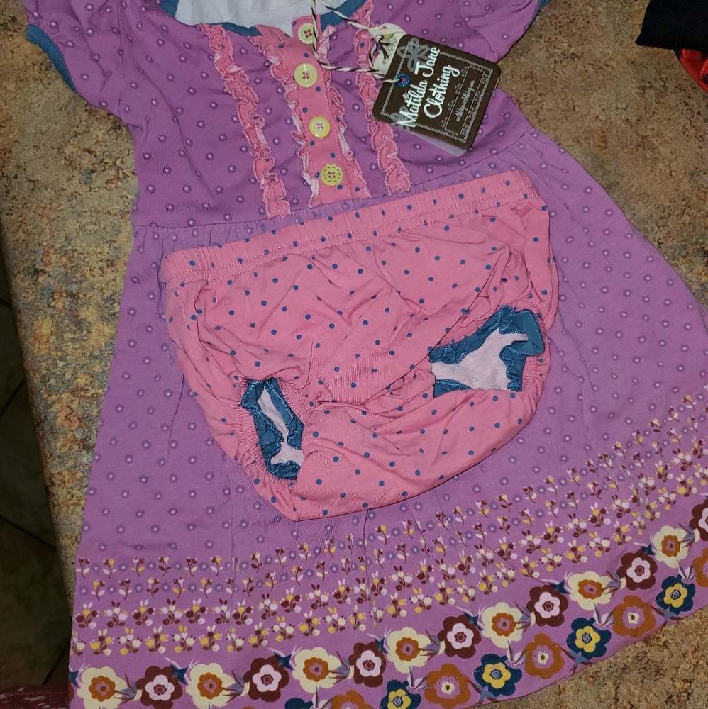 Matilda Jane dress with bloomers